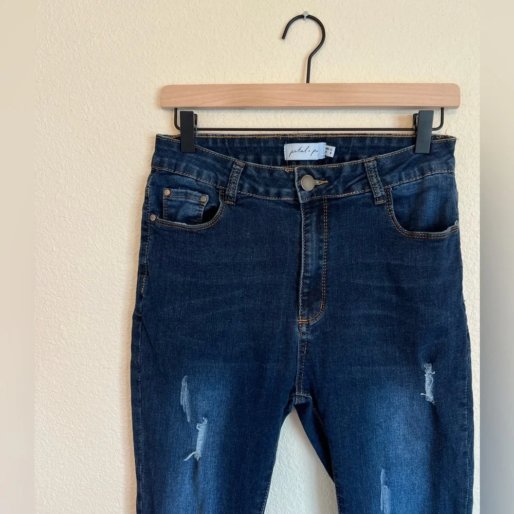 Petal and Pup Distressed Blue Denim Jeans Size 8